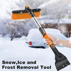 Car Cleaning Brush Ice Scraper Detachable Snow Shovel Brush Dust Remove Brush Auto Windshield Extendable Snow Brush Foam Handle