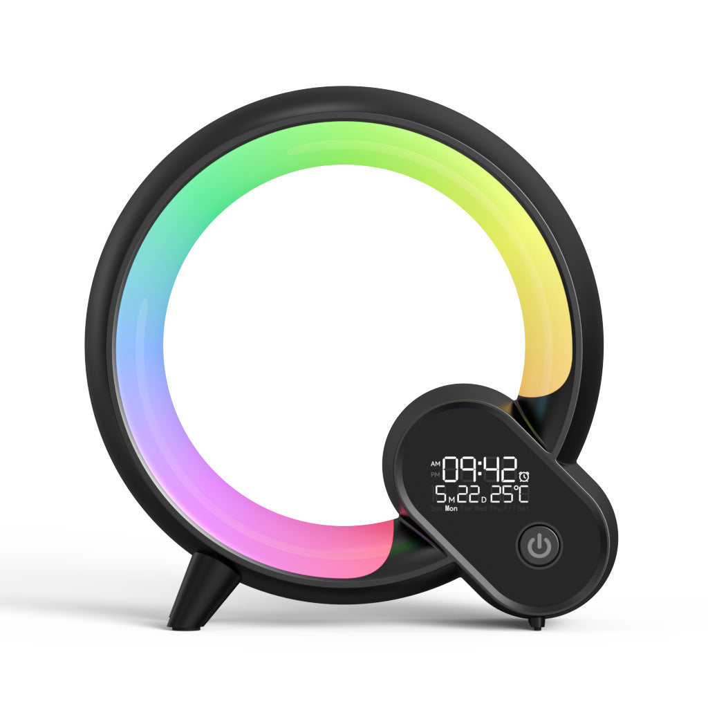 RGB Creative Q Light Alarm Clock with Bluetooth Speaker