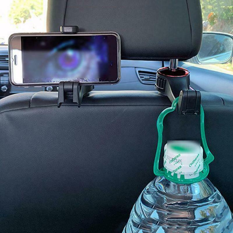 Car Headrest Hook Phone Car Holder Car Hanger For A4 B6 Seat Back Hanger Storage Hook Phone Holder Auto Fastener Clip