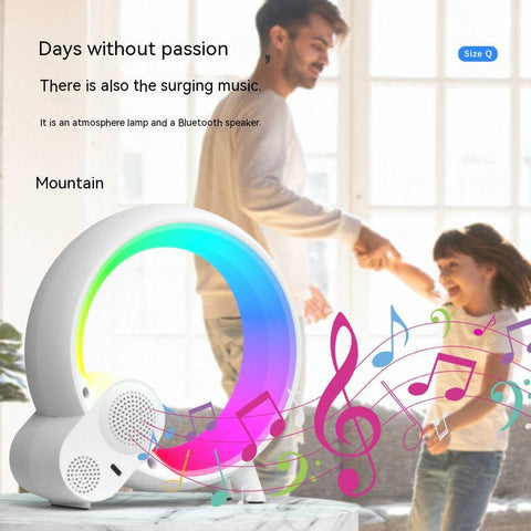 RGB Creative Q Light Alarm Clock with Bluetooth Speaker